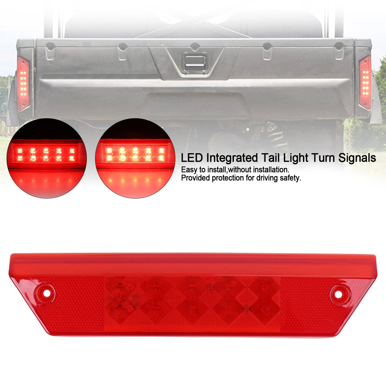 Rear Brake Tail Light for Polaris Ranger 500 700 800 900 (2006–2019) 2411099