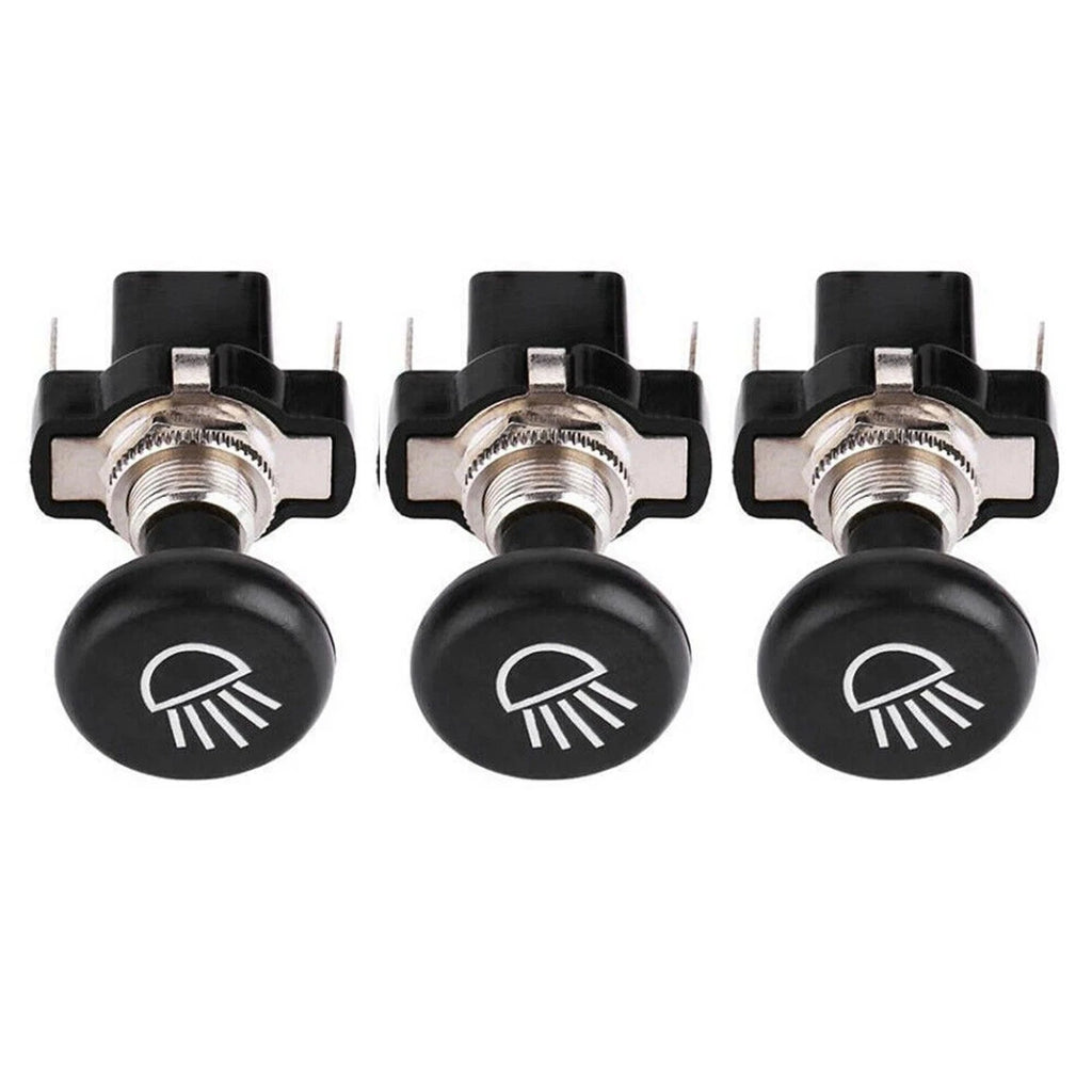 3X Headlight Push Pull Light Switch for EZGO Club Car Golf Cart (12V)