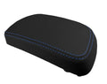 Console Lid Pull Over Cover Leather for Toyota Yaris (2008–2011) Blue Stitch