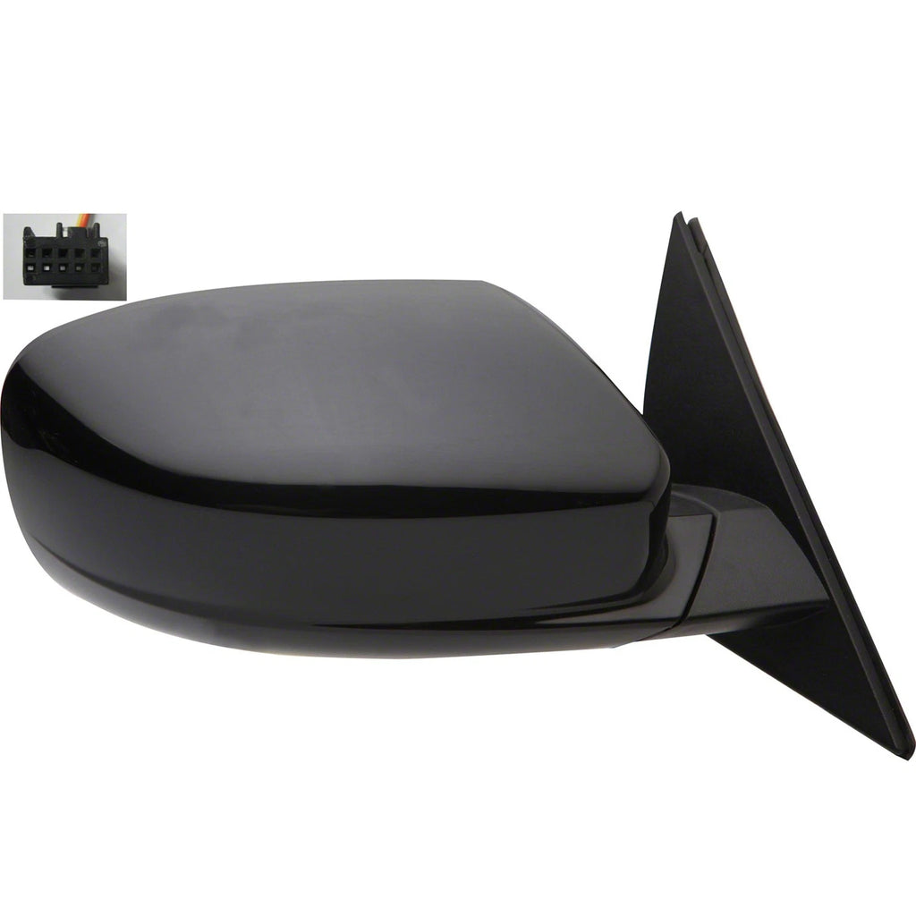 Replacement Power Door Mirror Passenger Side Ready to Paint for Hyundai (2007–2013)