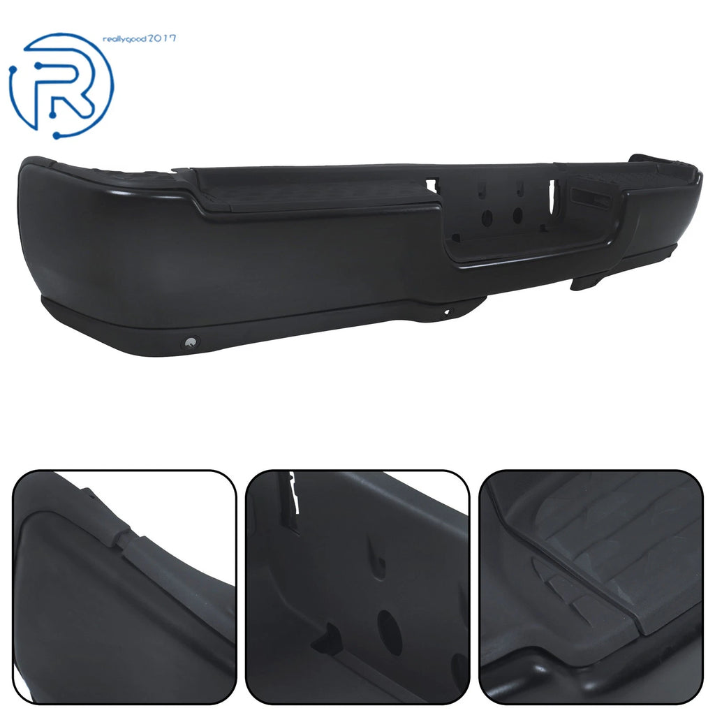 Black Step Rear Bumper for RAM 2500 (2019–2024) with Park Assist