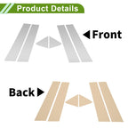Set of 6 Pillar Window Trim for Dodge Charger (2006–2010) Silver Tone