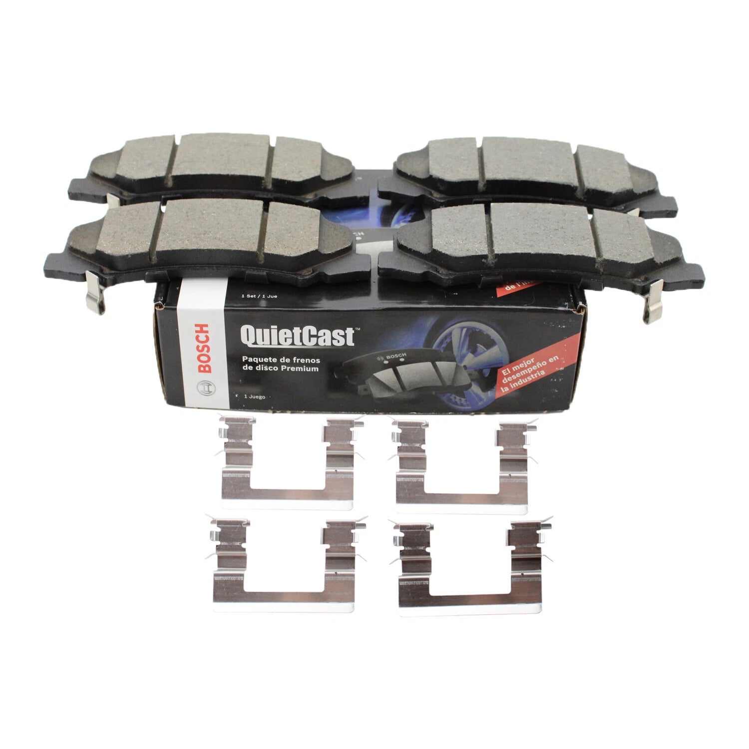 Bosch QuietCast Front Ceramic Brake Pads Set for Buick Cadillac Chevy