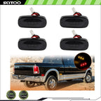4X Smoked LED Fender Side Marker Lights for RAM 2500 3500 (2003–2018)