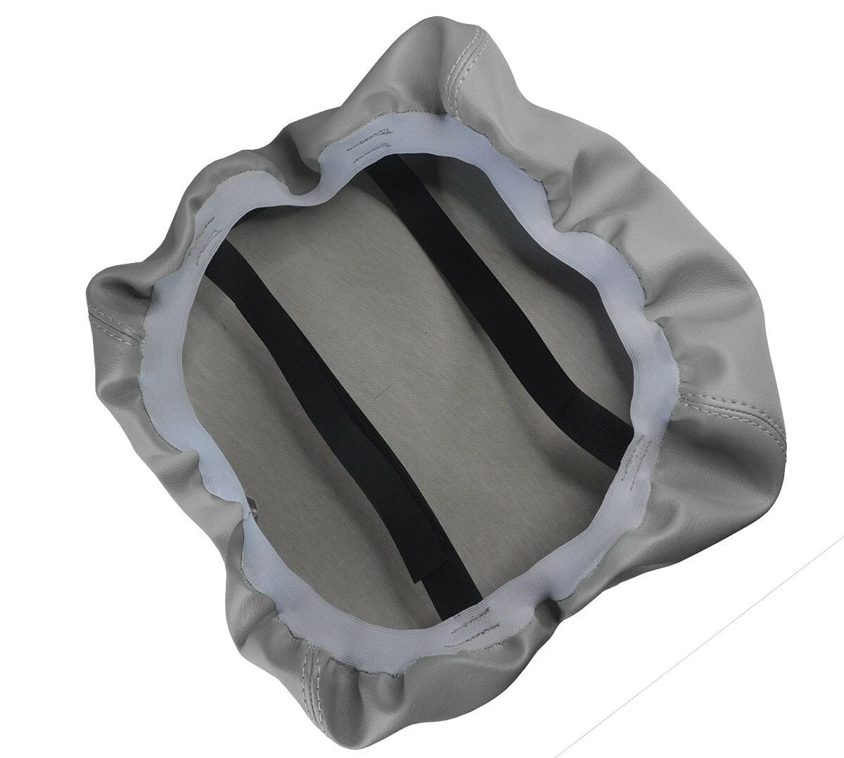 Leather Console Lid Pull Over Cover for Toyota Sequoia (2008–2022) Gray