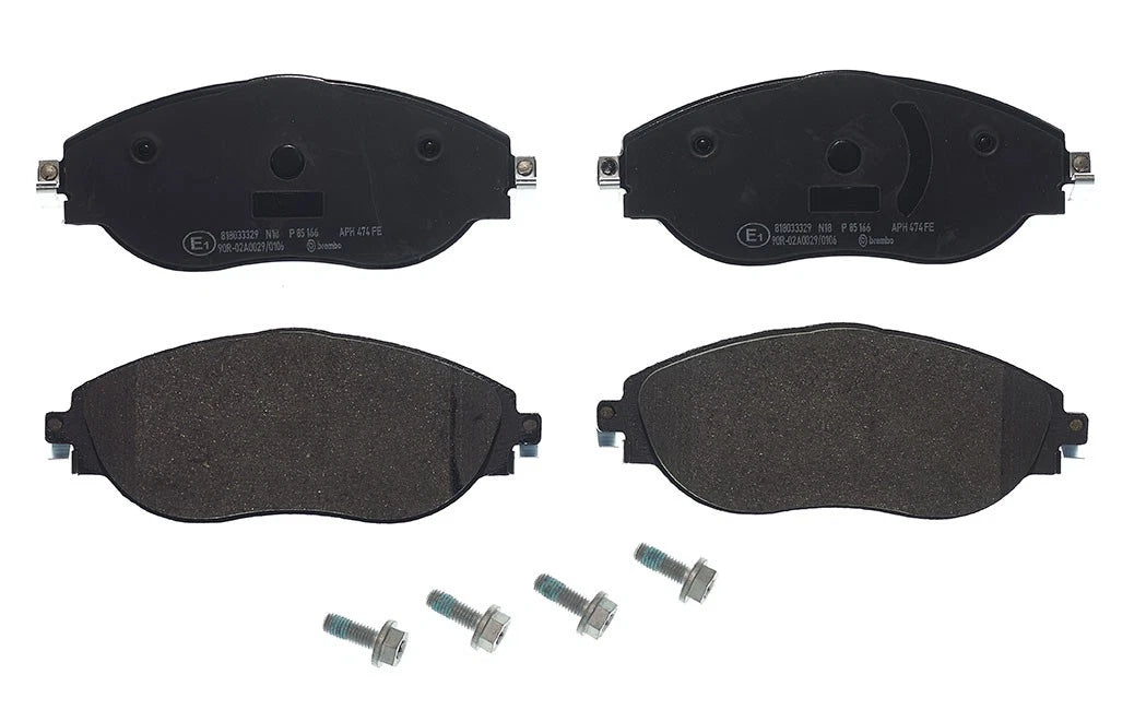 Set of 4 Brembo Front Low-Met Disc Brake Pads P85166 for Audi Q3, Volkswagen Arteon