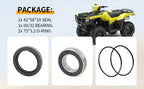 Left Rear Axle Wheel Bearing Seals for Honda Foreman 520 (2010–2023)