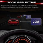 Red Night Reflective Stripe Bumper Trunk Safety Warning Stickers for Universal Fit (2014-2025)