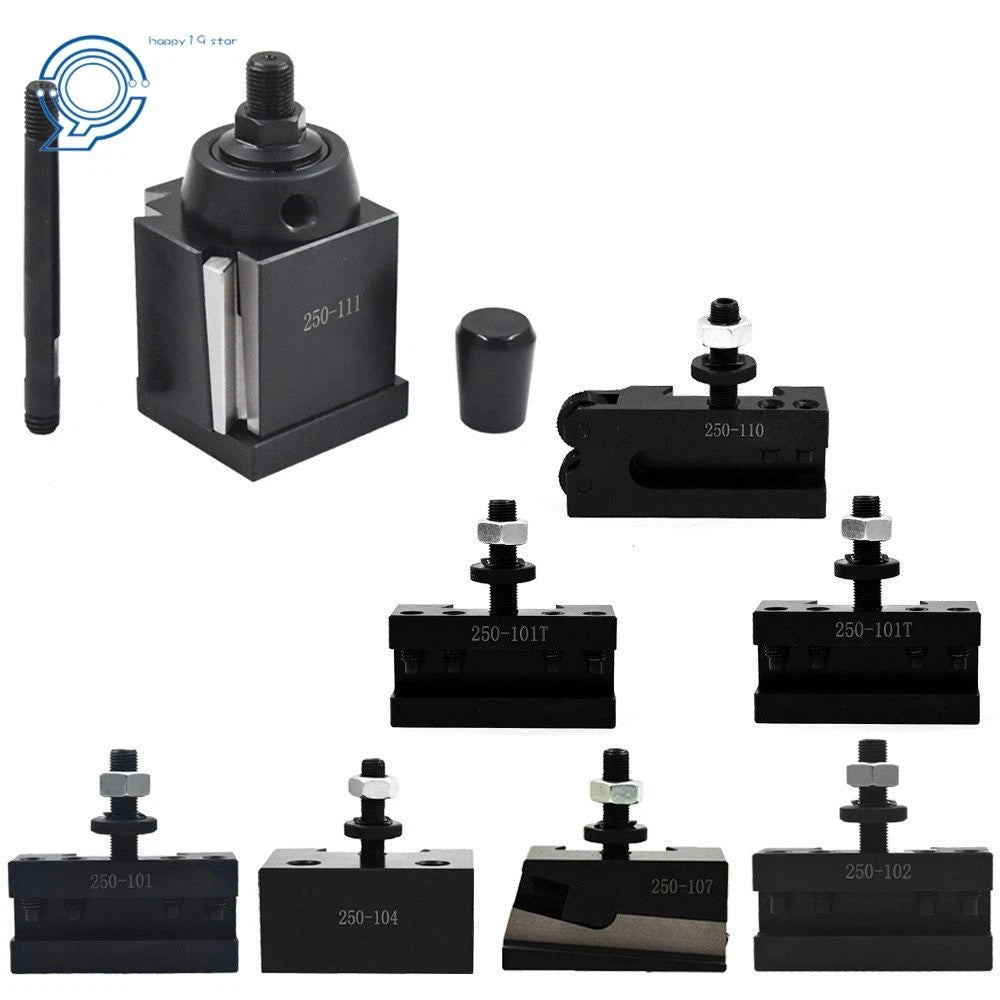 Set of 8 Wedge ToolPost Holders for Lathe 6-12" (AXA 250-111)