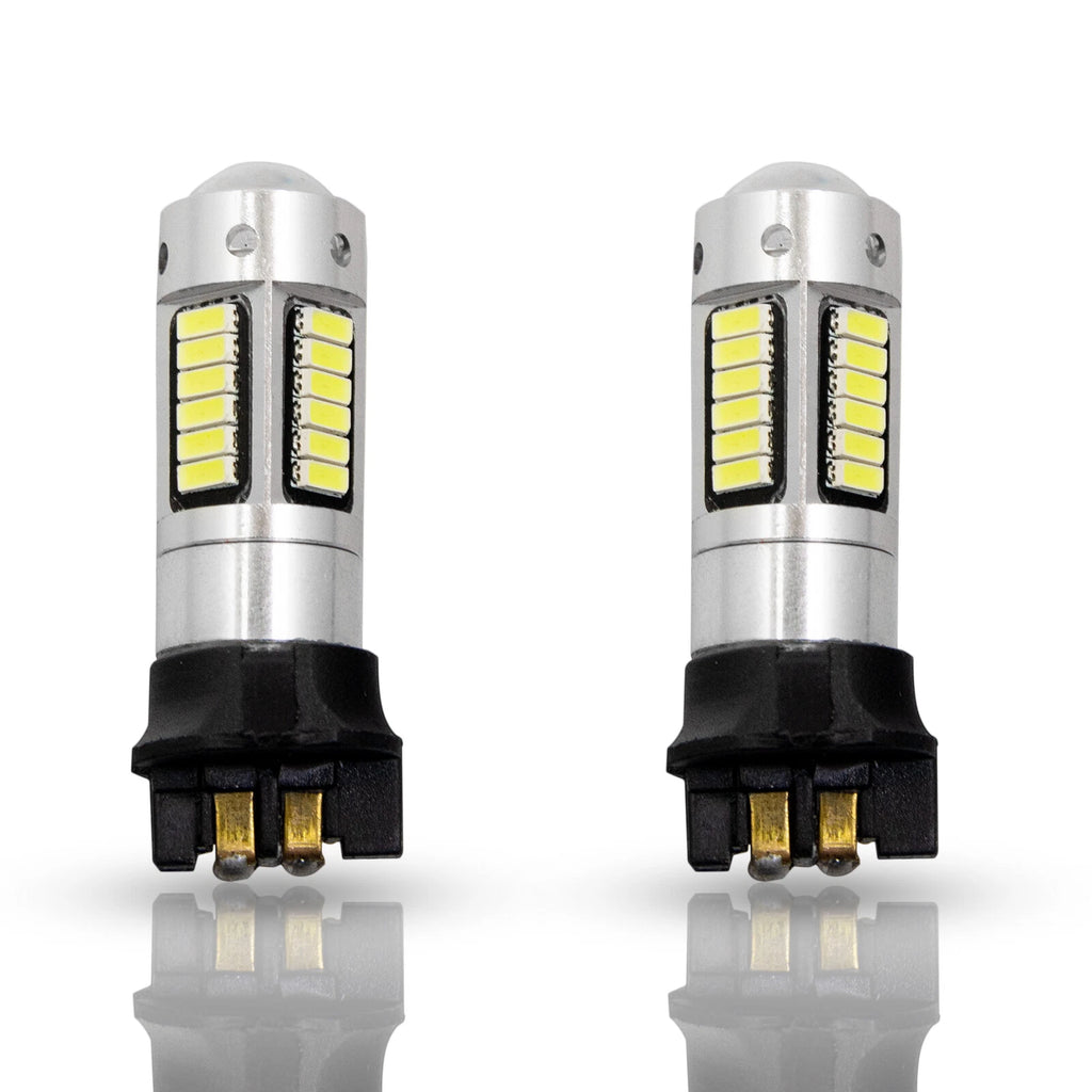 2x 6000K White Error Free PWY24W LED Bulbs for Mercedes (2014-2017)