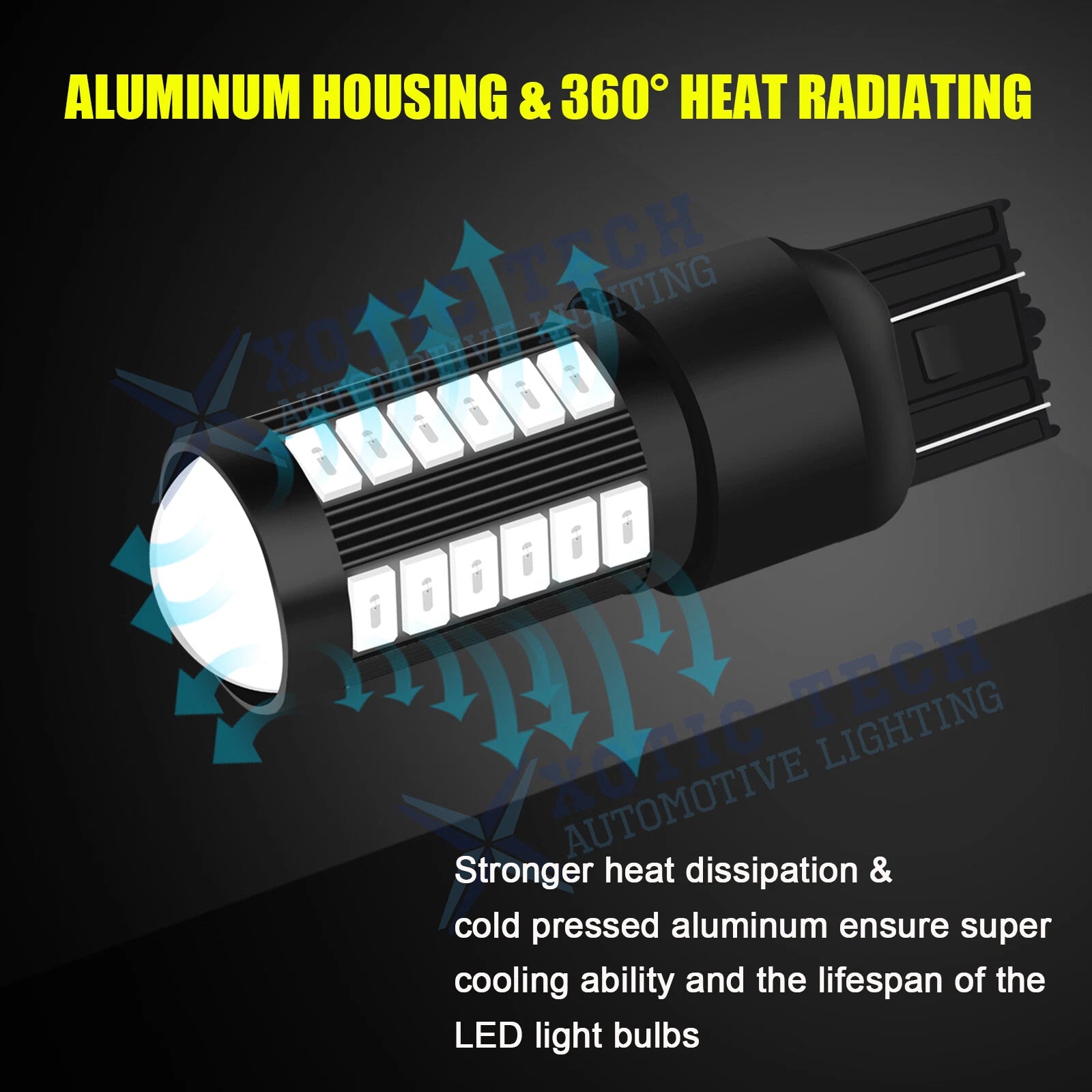 Red LED Brake Tail Turn Signal Bulb for Dodge (2014-2020)