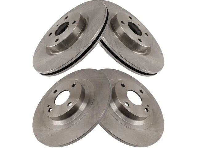 Set of 2 Front and Rear Brake Rotors for Mazda MX5 Miata (2016–2024) HM588XY