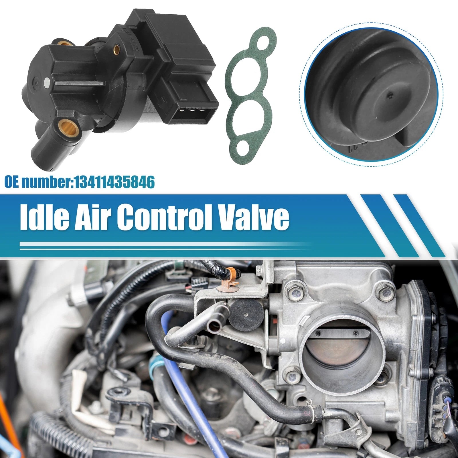 Idle Air Control Valve for BMW 318i (1996–1999) No. 13411435846