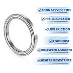 Deep Groove Ball Bearing 6834ZZS for Scooter Skateboard (P5)