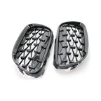 Glossy Black Front Kidney Grille Diamond Grille for BMW 3 Series (2010-2013)
