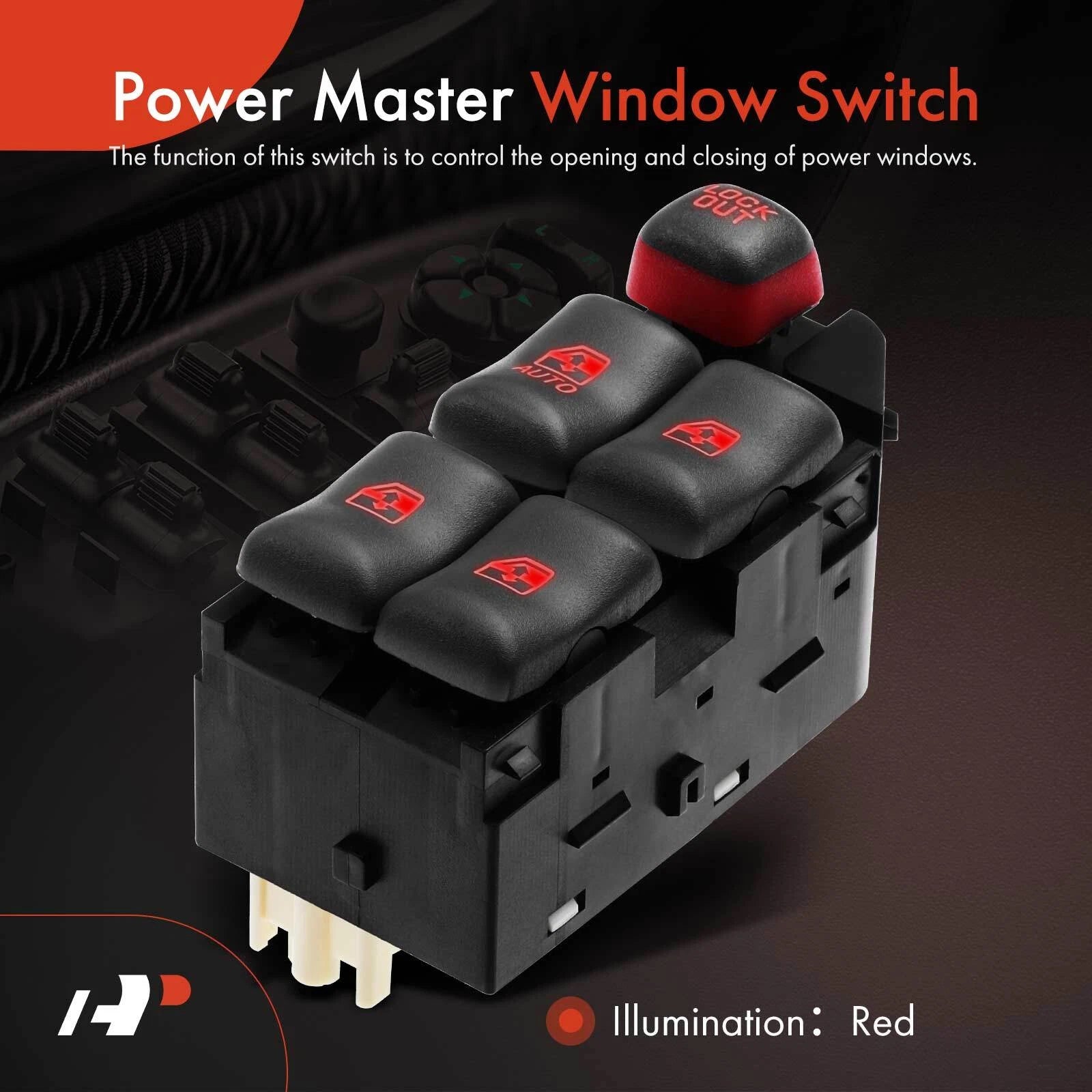 Front Left Power Window Switch for Pontiac Grand Prix (1997-2003)