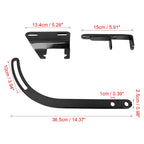 Alternator Bracket Kit for Chevy 265 283 327 SBC (1955–1968) Driver Side Black