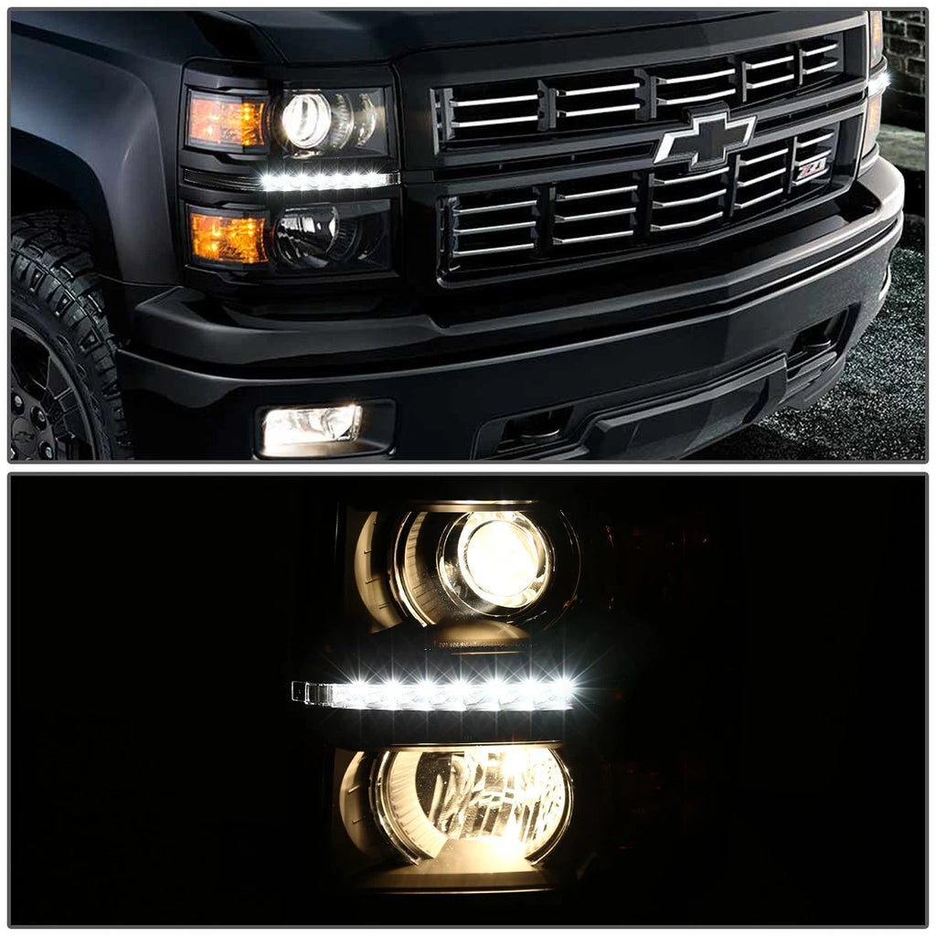Projector Headlight/Lamp with LED DRL for Chevy Silverado (2014–2015)