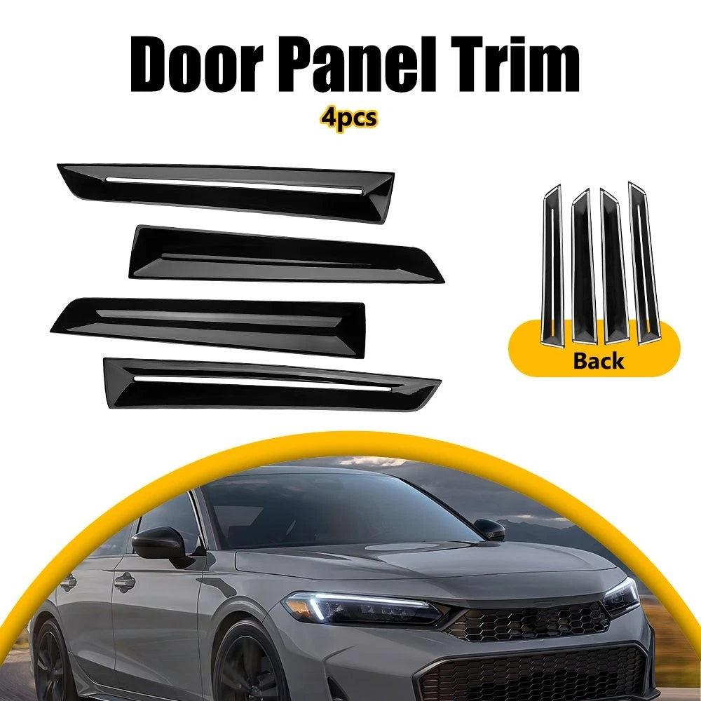 Set of 4 Inside Door Panel Trim Strip Covers for Honda Civic (2022–2025)