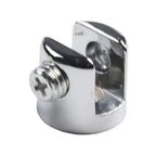 Set of 10 Glass Shelf Support Clamp Brackets for 6mm to 8mm Glass