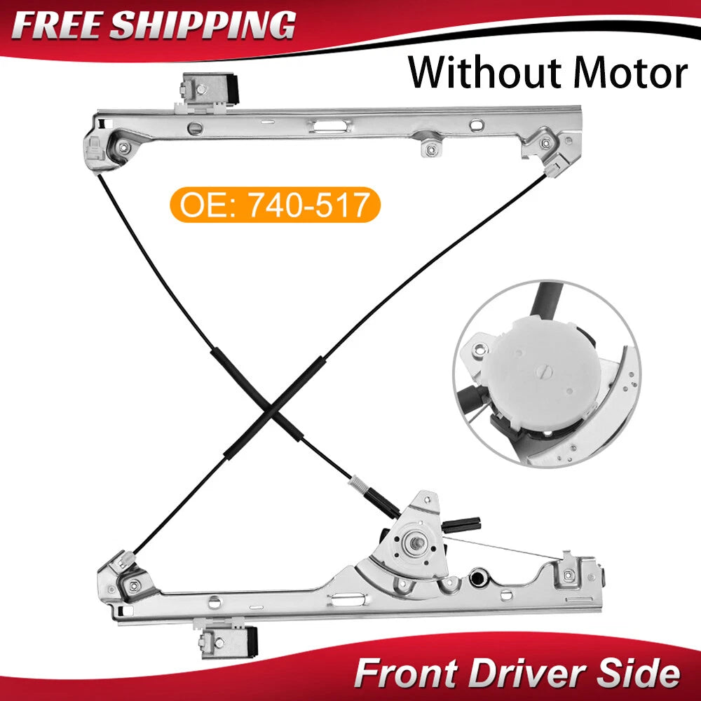 Rear LH Window Regulator with Motor for Chevrolet Silverado 1500 (2009â2013)