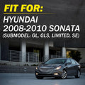 Interior Door Handle for Hyundai Sonata (2008–2010) Front Left ABS Black