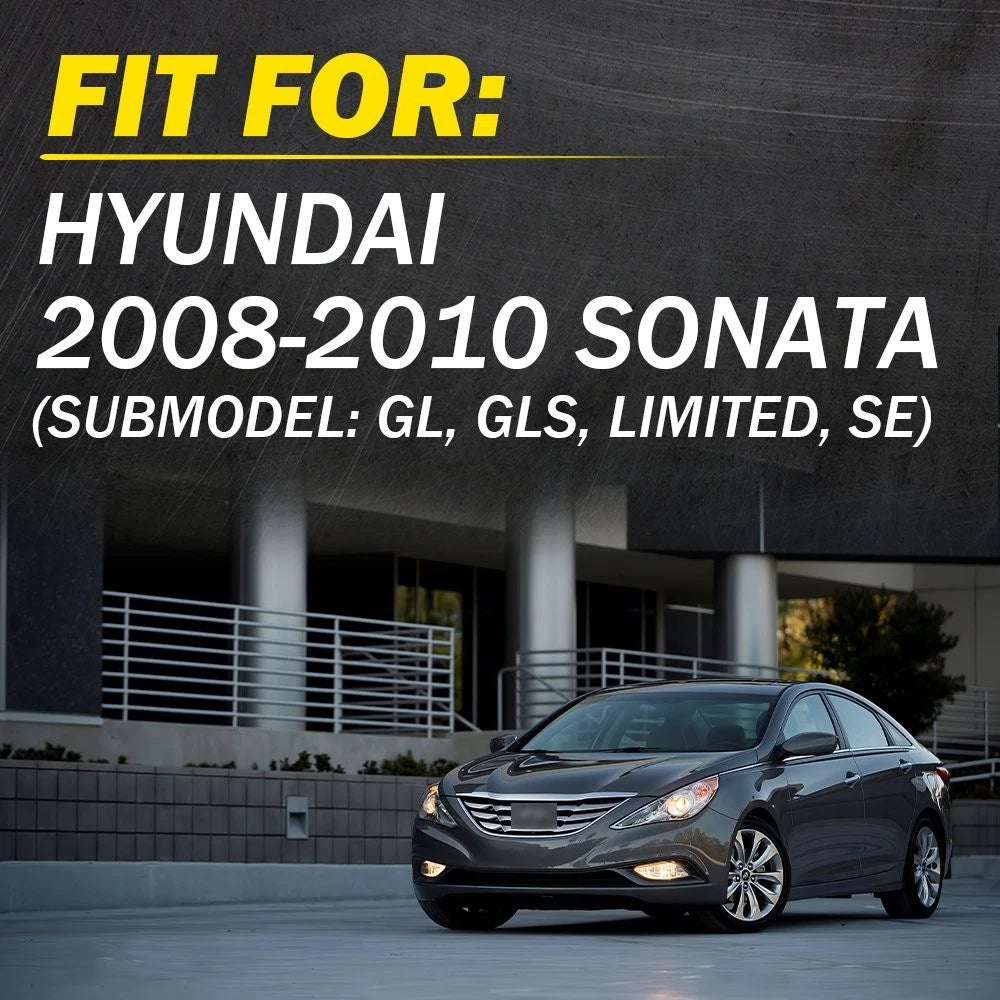 Interior Door Handle for Hyundai Sonata (2008–2010) Front Left ABS Black