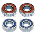 Rear Inner & Outer Wheel Bearing Kit for Chevy Geo Metro Suzuki Swift (FWD)