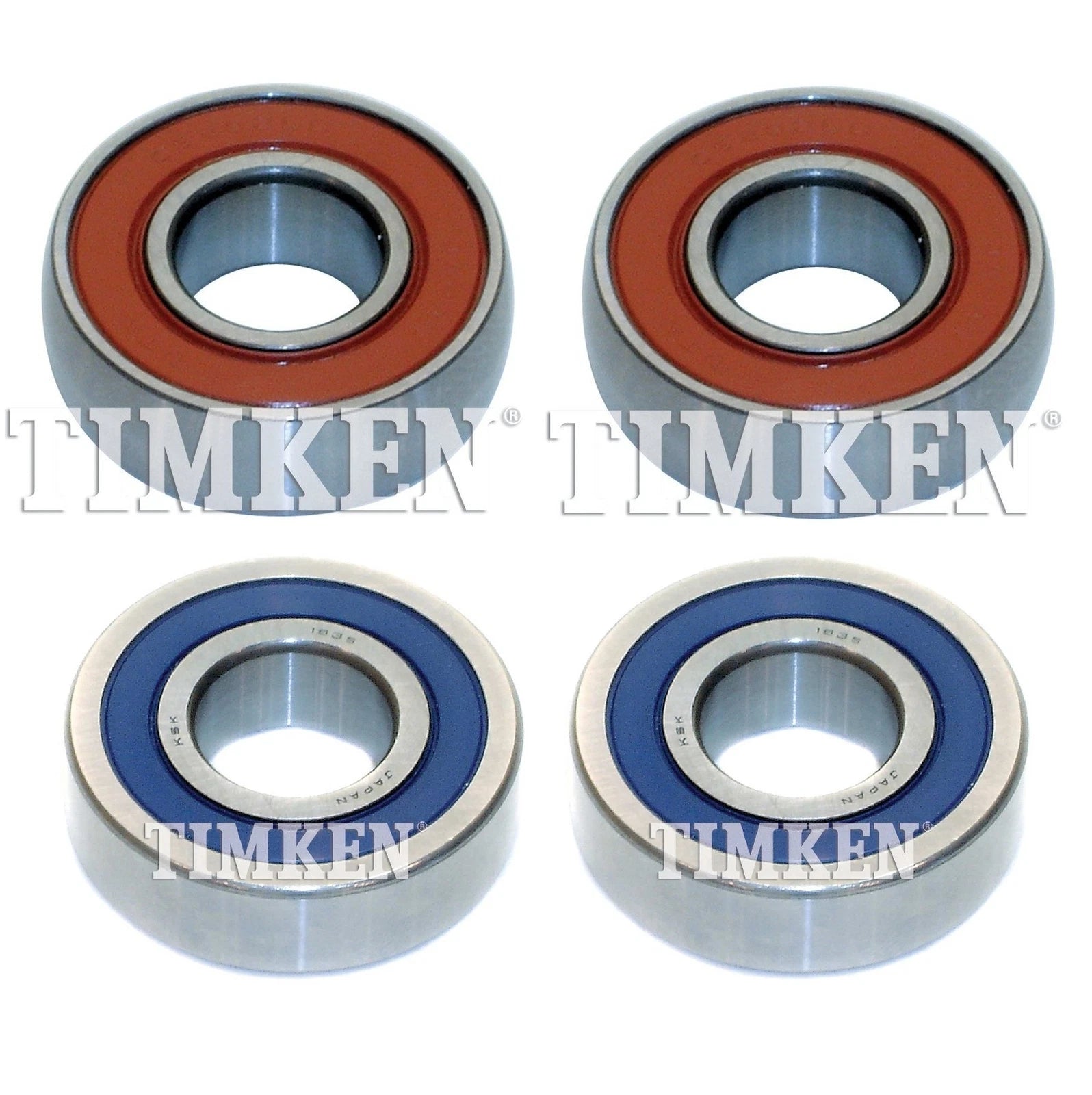 Rear Inner & Outer Wheel Bearing Kit for Chevy Geo Metro Suzuki Swift (FWD)