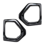 Set of 2 Black Fog Light Outer Bezel Covers for GMC Sierra Denali (2019–2021)