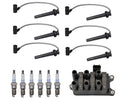 Set of 6 Denso Ignition Coil Wire & Platinum Spark Plugs for Ford Mercury (3.0)
