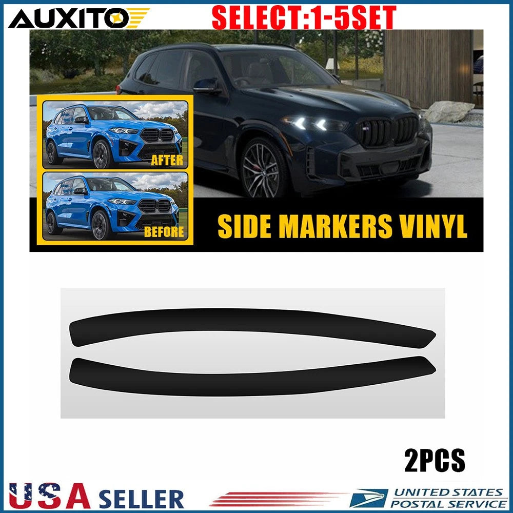 Precut Dark Smoke Vinyl Overlays for BMW X5 (2024–2026) 2-10X