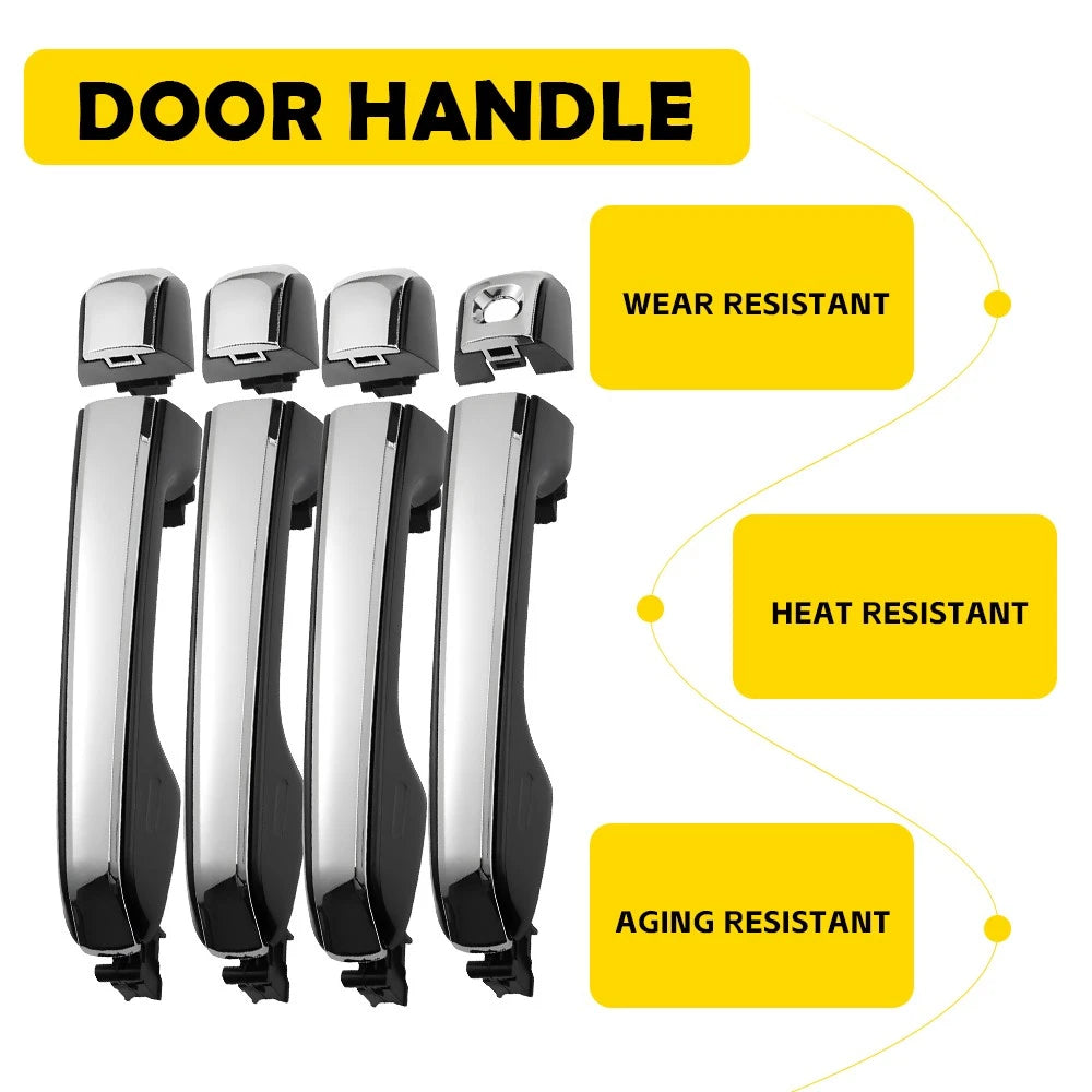 Set of 4 Exterior Door Handles for Lexus GX460 (2010–2016)