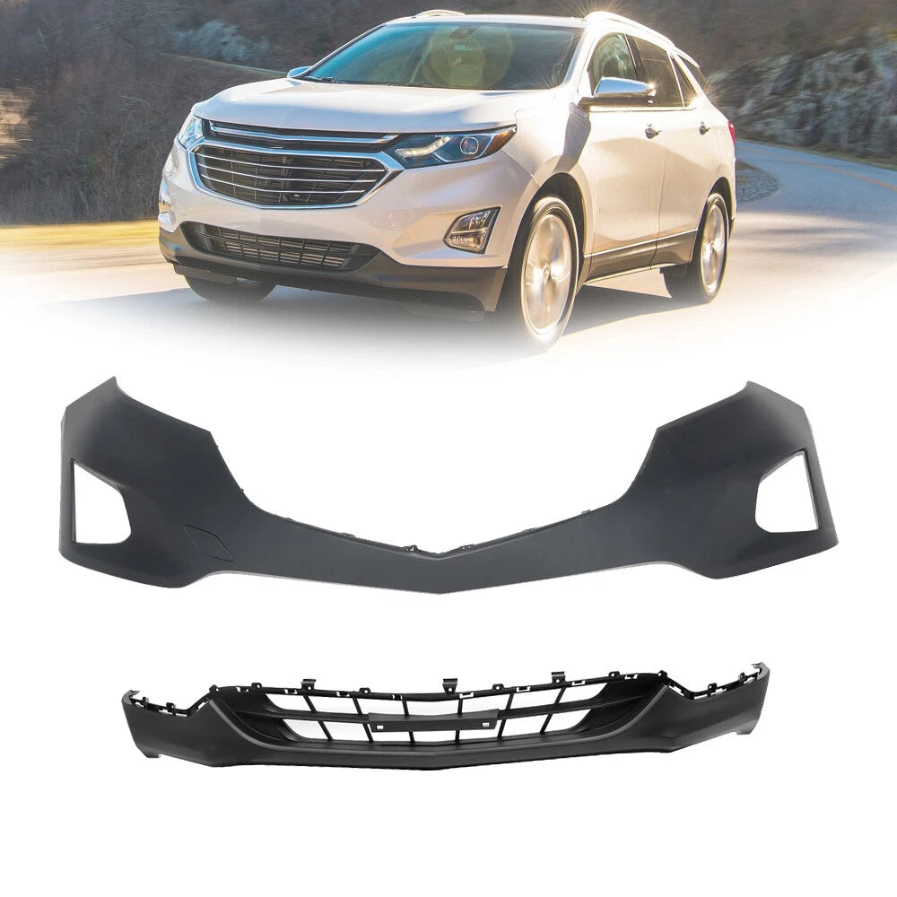 Front Bumper Cover for Chevy Equinox (2018–2019) Black
