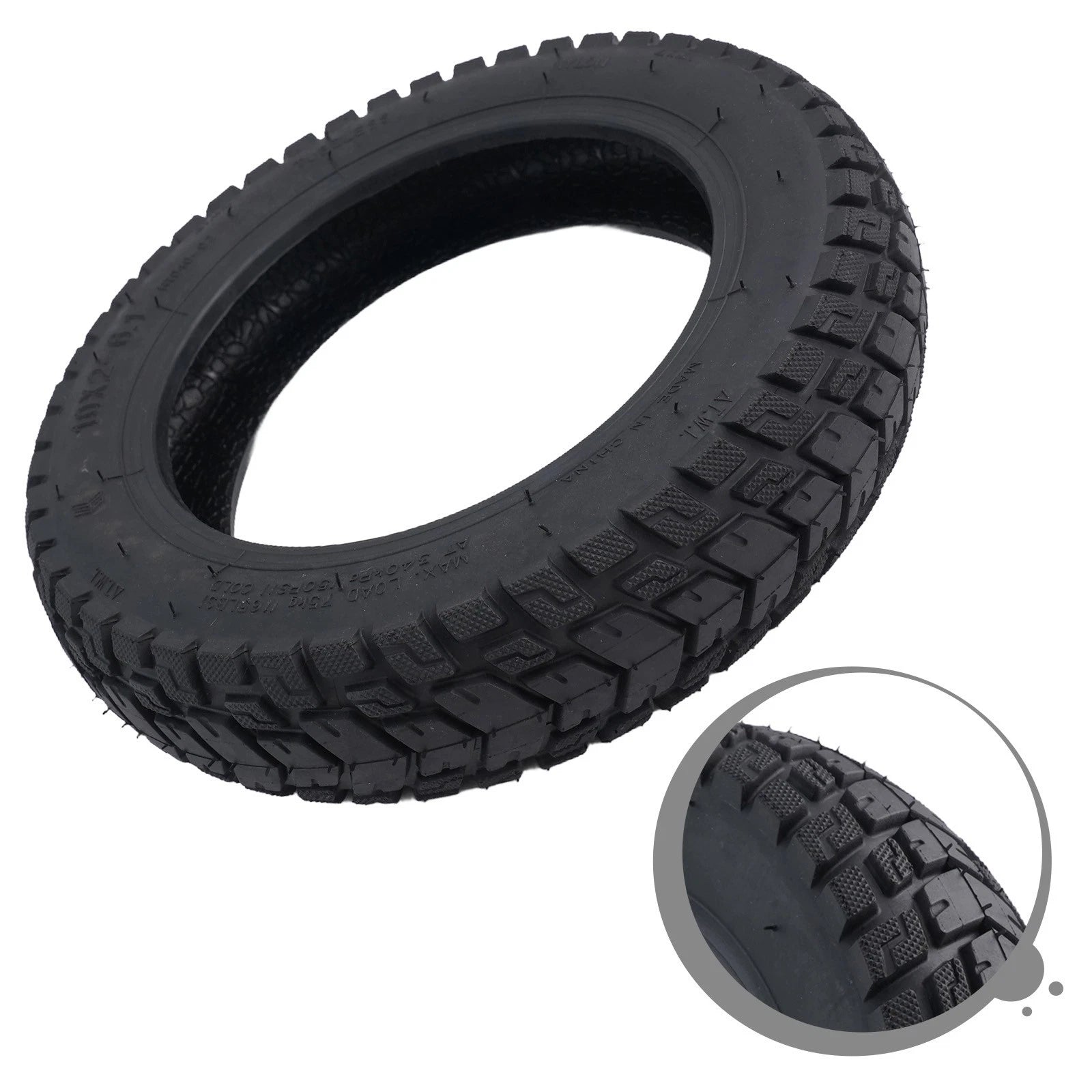 10x2-6.1 Tubeless Tyre for M365 Electric Scooter (0–0)