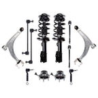 Front Struts Lower Control Arms Tie Rods Kit for Chevy Malibu Aura G6 (2004–2012)
