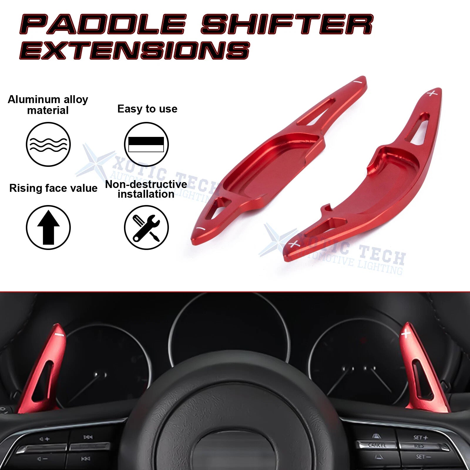 Steering Paddle Shifter Extension for Mazda (2017-2024)