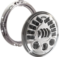 Adaptive Headlight with Mount for Custom Dynamics (7", Chrome)