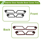 Set of 4 Interior Door Handle Bowl Cover Trim for Chevrolet Colorado (2023–2025)