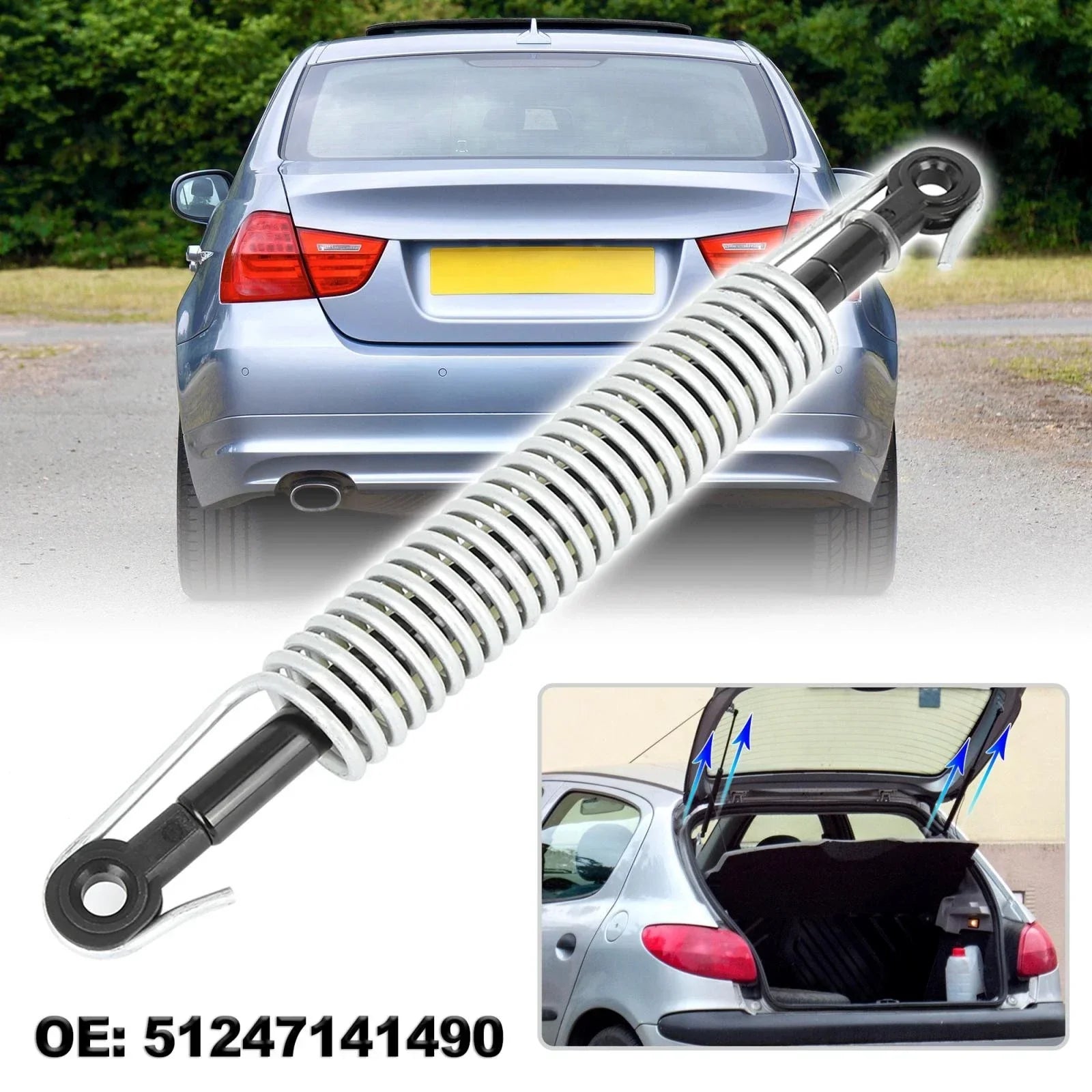 Rear Trunk Lift Supports Struts Gas Spring for BMW 528i (2008 - 2010)
