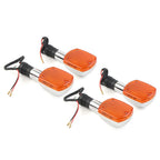 Set of 4 Turn Signal Indicator Lamps Amber for Honda Magna Rebel CMX 250 450