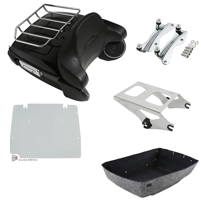 Trunk Pad Rack Light Speakers Plate for Harley Touring (2014–2026)