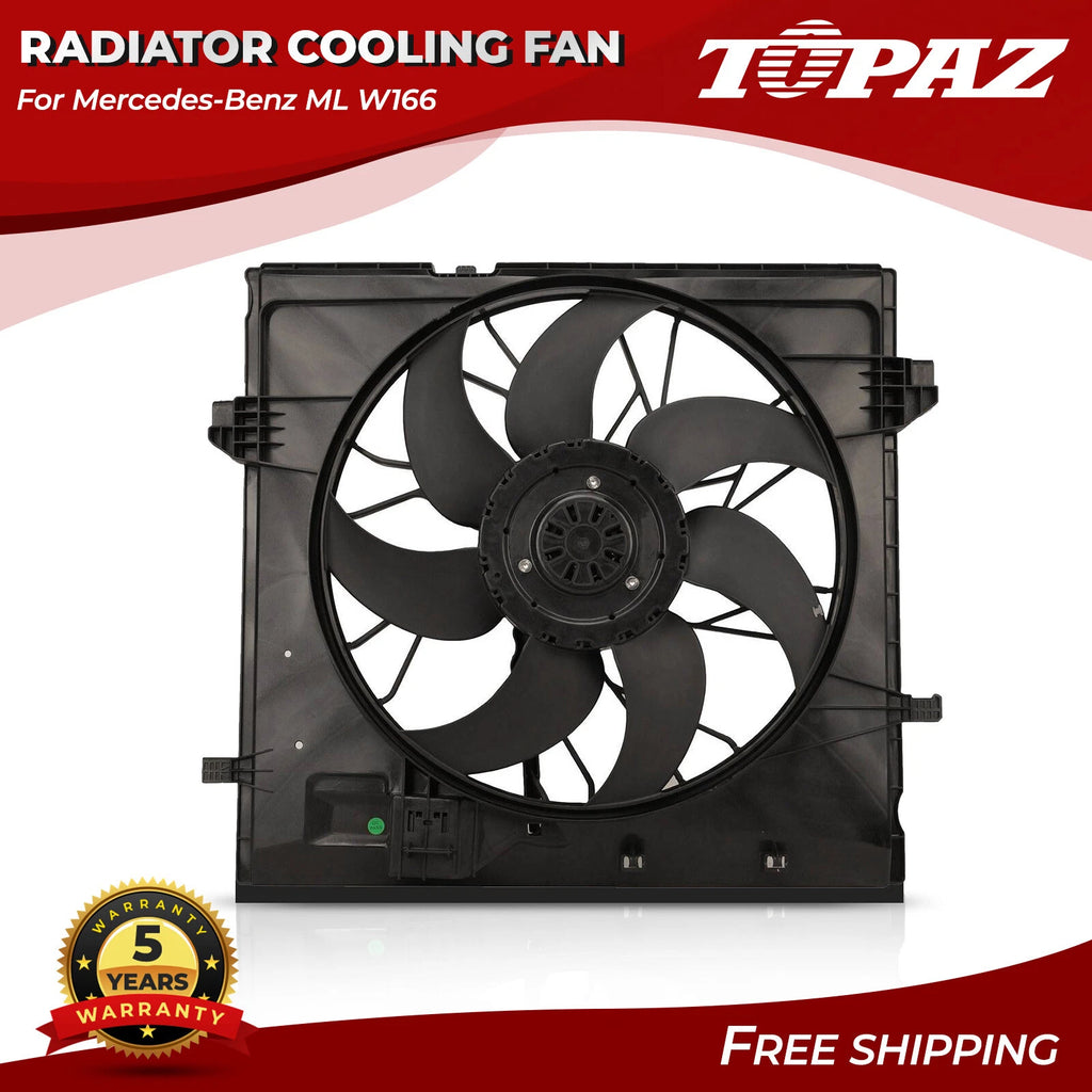A/C Radiator Cooling Fan Assembly for Mercedes ML GLE (2012–2019)