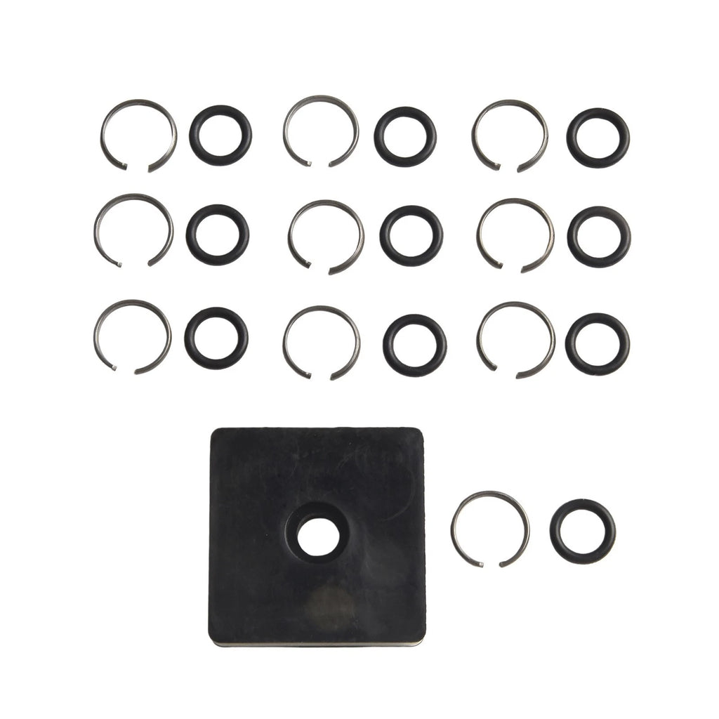 Set of 10 Retaining Ring Clips with O Ring for Pneumatic Tools