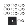 Set of 10 Retaining Ring Clips with O Ring for Pneumatic Tools