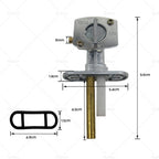 Fuel Tank Tap Switch for Yamaha XT600, WR250F, YZ400F, XT225, XVS650 (1990–2023)