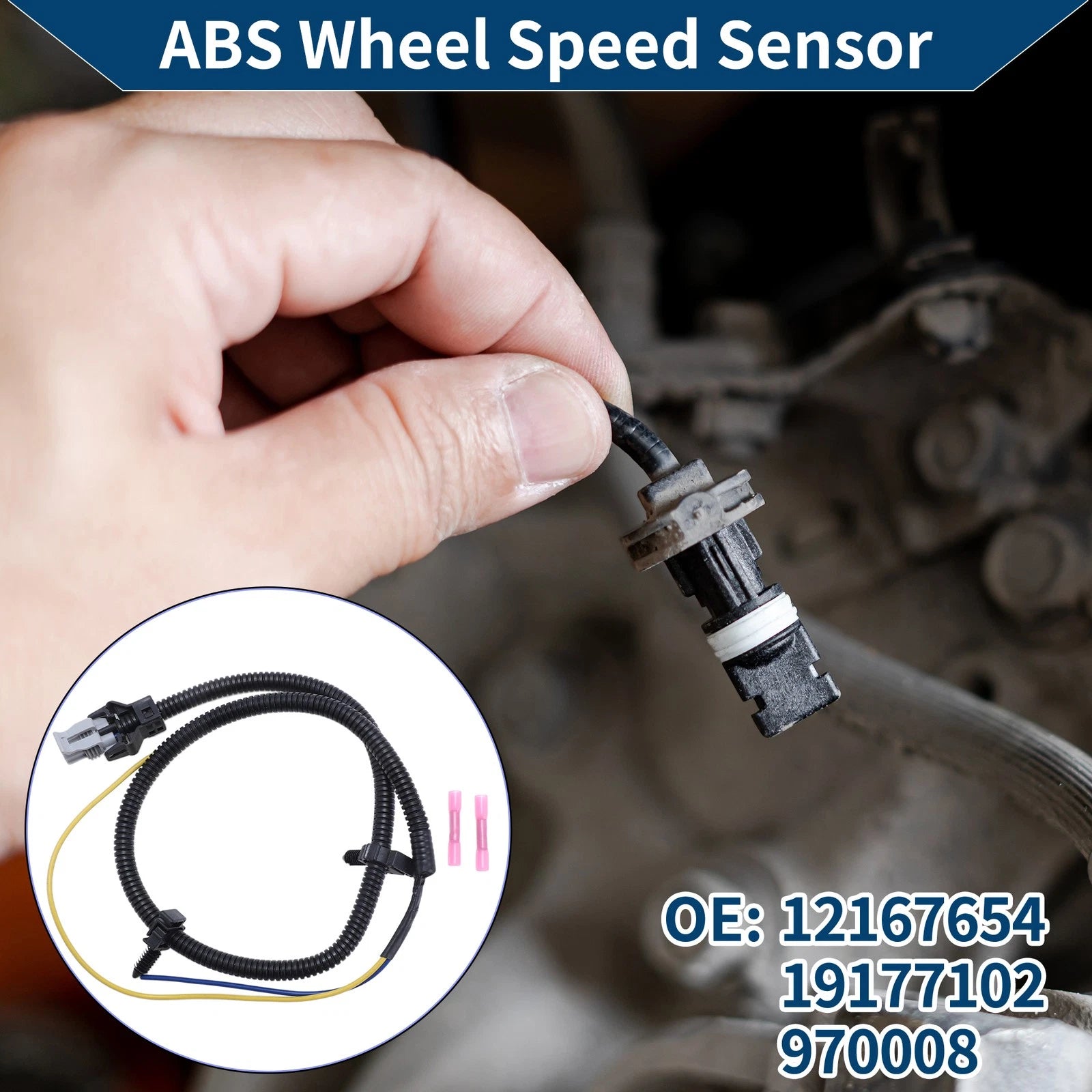 ABS Wheel Speed Sensor for Chevrolet Malibu (2013–2015) No. 12167654/19177102