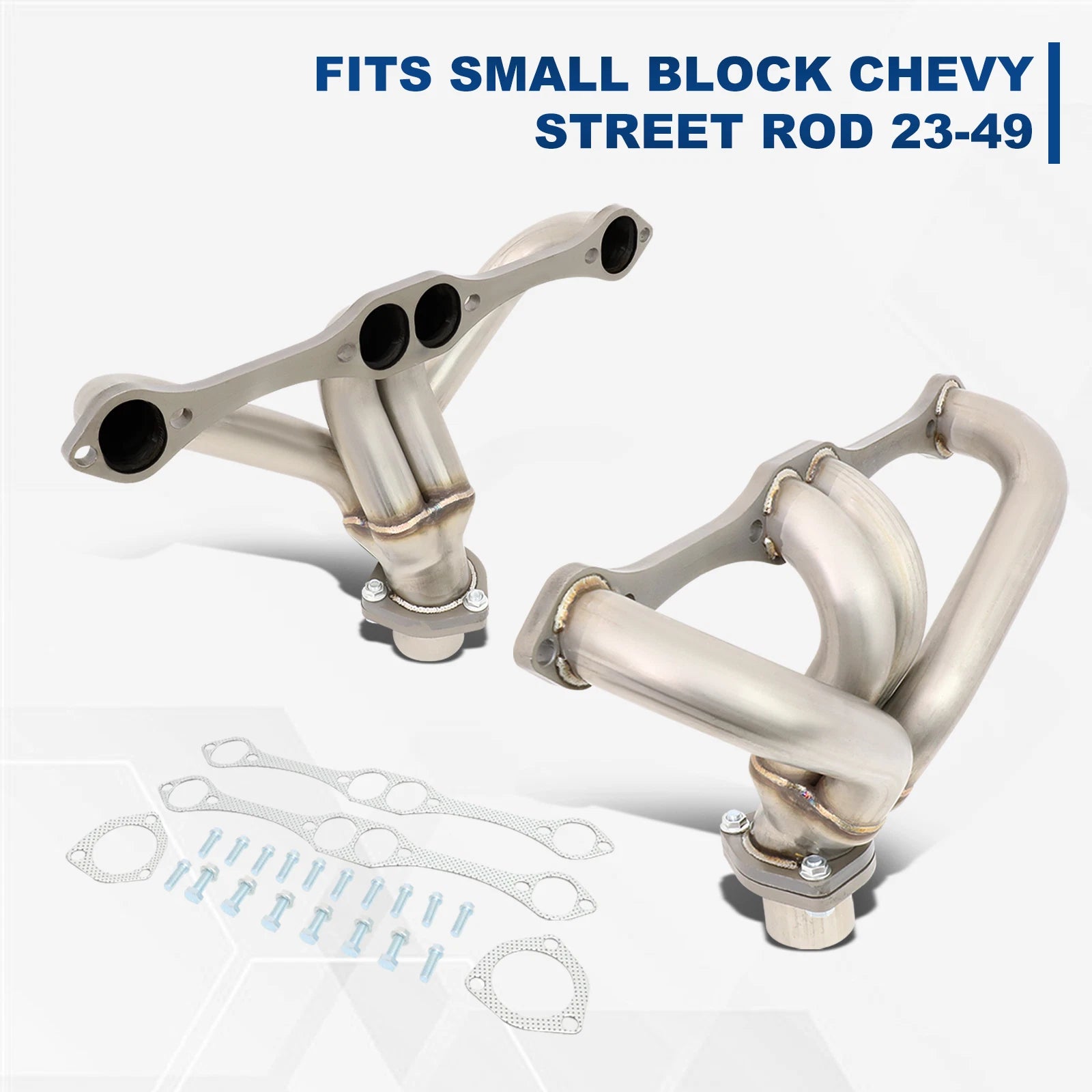 Exhaust Header for Street Rod SBC Small Block V8 (1923–1949) 304 Stainless Steel