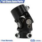 1" to 3/4" DD Black Steering Box U Joint for Universal Fit (All Years)