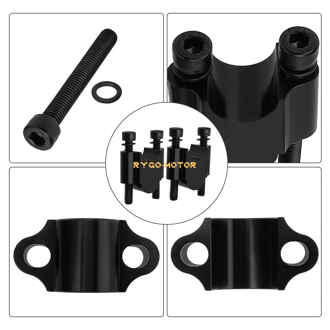 Handlebar Risers 7/8" Bar 30mm for Honda Suzuki ATV Dirt Bike Motorcycle